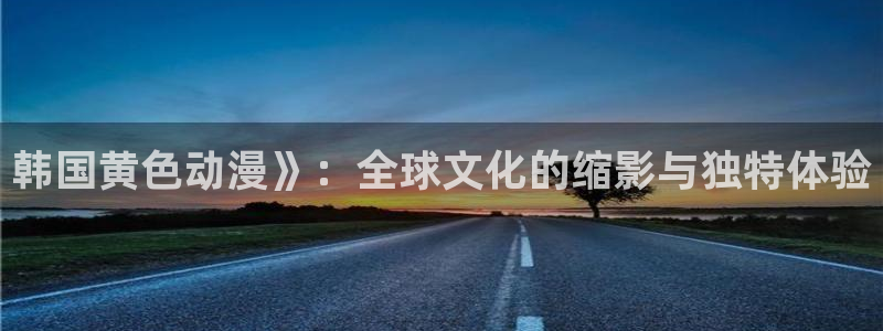 成人动漫天堂：韩国黄色动漫》：全球文化的缩影与独特体验